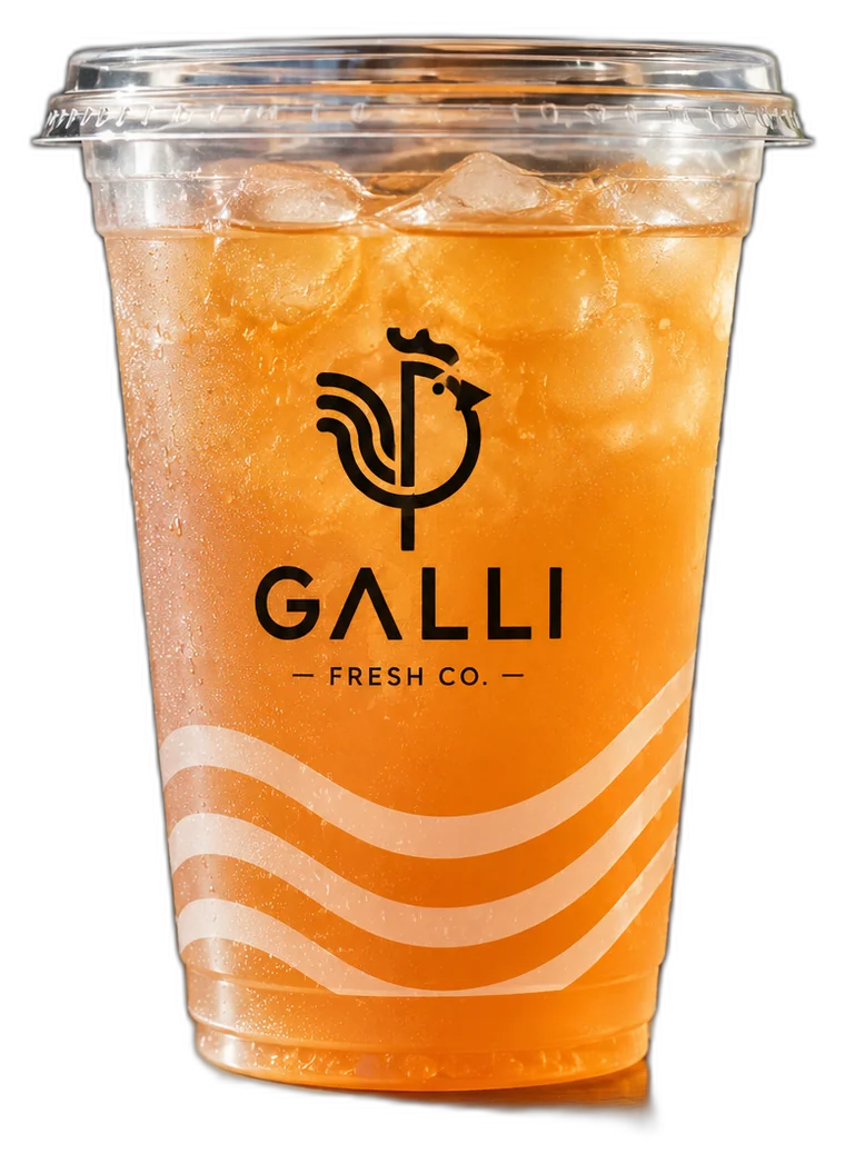 Galli iced juice cup with the wave pattern